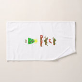Joyful-set voor kerstkeuken bad handdoek (Handdoek)