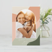 Joyful Shades | Foto verticale boog Feestdagenkaart (Staand voorkant)