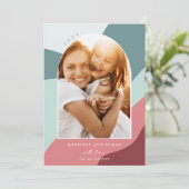 Joyful Shades | Foto verticale boog Feestdagenkaart (Staand voorkant)