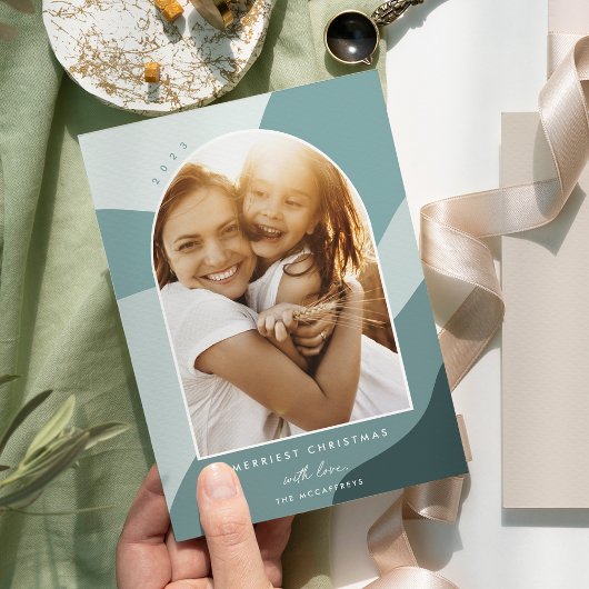 Joyful Shades | Foto verticale boog Feestdagenkaart