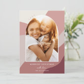 Joyful Shades | Foto verticale boog Feestdagenkaart (Staand voorkant)