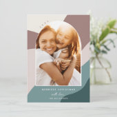 Joyful Shades | Foto verticale boog Feestdagenkaart (Staand voorkant)