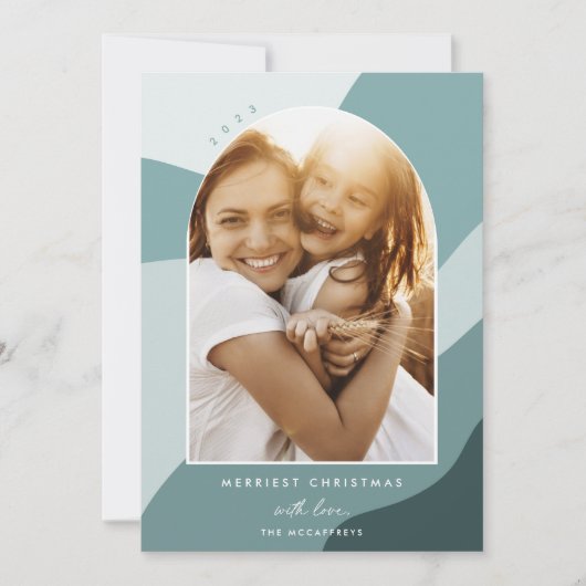 Joyful Shades | Foto verticale boog Feestdagenkaart (Voorkant)
