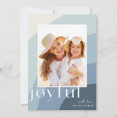 Joyful Shades | Verticale foto Feestdagenkaart (Voorkant)