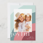 Joyful Shades | Verticale foto Feestdagenkaart (Voorkant)