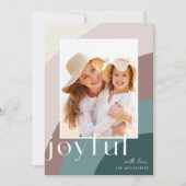 Joyful Shades | Verticale foto Feestdagenkaart (Voorkant)