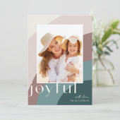Joyful Shades | Verticale foto Feestdagenkaart (Staand voorkant)