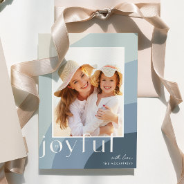 Joyful Shades | Verticale foto Feestdagenkaart