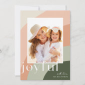 Joyful Shades | Verticale foto Feestdagenkaart (Voorkant)