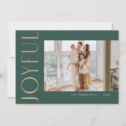 Joyful Simity Sjabloon Kerstmis Kaart (Voorkant)