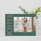Joyful Simity Sjabloon Kerstmis Kaart (Staand voorkant)
