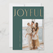 Joyful + Simple Sjabloon-kerstkaart Feestdagenkaart (Voorkant)