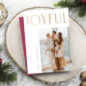 Joyful + Simple Sjabloon-kerstkaart Feestdagenkaart