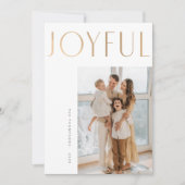 Joyful + Simple Sjabloon-kerstkaart Feestdagenkaart (Voorkant)