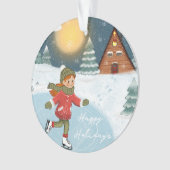 "Joyful skater" Ornament (voorkant)
