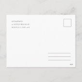 Joyful Snow Waterverf Pine-kerstboomgeschenken Feestdagenkaart (Achterkant)