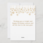 Joyful Snowflake Foto Kerst Kaart (Achterkant)