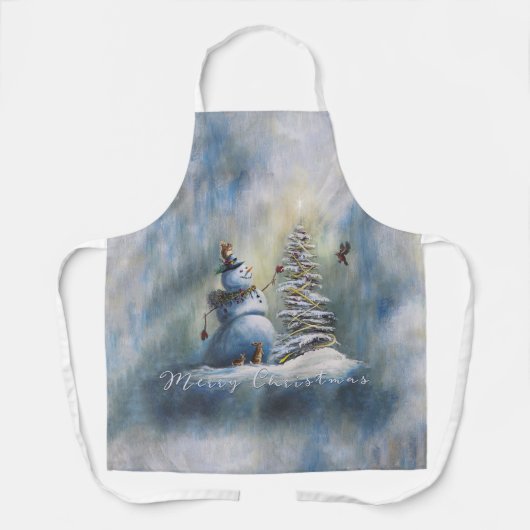 Joyful Snowman by Jason Street Schort (Voorkant)