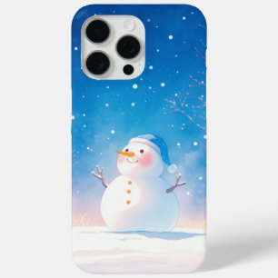 Joyful Snowman iPhone 15 Pro Max Hoesje