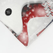 Joyful Snowman Christmas Fleece Deken (Hoek)