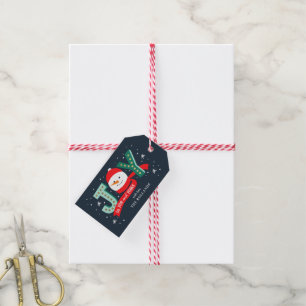 Joyful Snowman Holiday Gift Labels BEWERKBARE KLEU Cadeaulabel