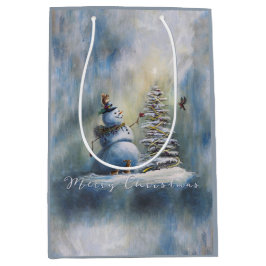Joyful Snowman Medium Cadeauzakje