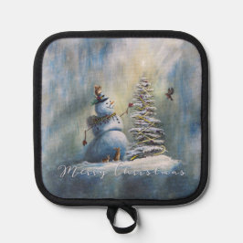 Joyful Snowman Pannenlap