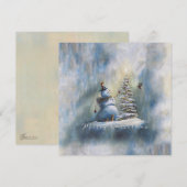 Joyful Snowman Square 5.25" Bedankkaart (Voorkant / Achterkant)