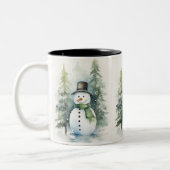Joyful Snowman Tweekleurige Koffiemok (Links)