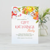 Joyful Snowman-uitnodiging Kaart (Staand voorkant)