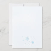 Joyful Snowman-uitnodiging Kaart (Achterkant)