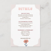 Joyful Speelse Zomer Bloemen Detail Behuizing kaar Informatiekaartje (Voorkant)