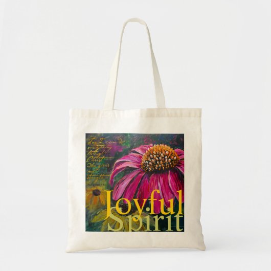 Joyful Spirit Coneflower boekzak Tote Bag (Voorkant)