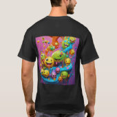 "Joyful Splash: Expressieve Smiley T-shirt Collect (Achterkant)
