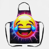 Joyful Splash: Laughing Emoji Art Schort (Voorkant)