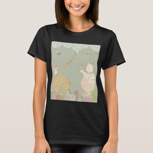 Joyful spring beren t-shirt (Voorkant)