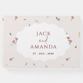 Joyful Spring Floral Wedding Invitation Guestbook Gastenboek