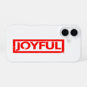 Joyful Stamp iPhone 16 Hoesje (Achterkant horizontaal)