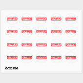 Joyful Stamp Ronde Sticker (Vel)