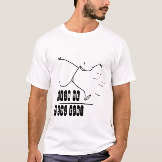 Joyful Stick Figuur Running T-shirt (Voorkant)