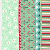Joyful Stripe Green Christmas Wrapping Paper Cadeaupapier