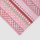 Joyful Stripe Roze Kerst Tissuepapier (Detail)