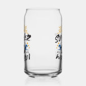 Joyful Summer Bliss - Warme Zon Quote Blikvorm Glas (Rechts)