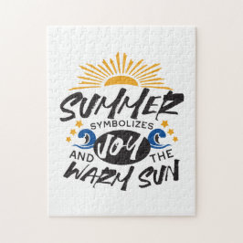 Joyful Summer Bliss - Warme Zon Quote Legpuzzel