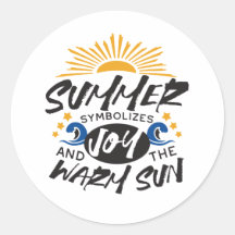 Joyful Summer Bliss - Warme Zon Quote