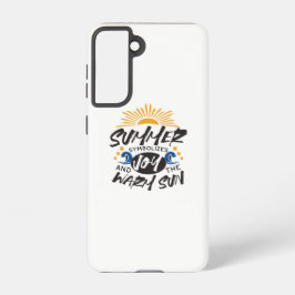 Joyful Summer Bliss - Warme Zon Quote Samsung Galaxy Hoesje