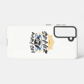 Joyful Summer Bliss - Warme Zon Quote Samsung Galaxy Hoesje (Achterkant horizontaal)
