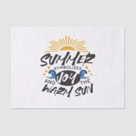 Joyful Summer Bliss - Warme Zon Quote Tissuepapier