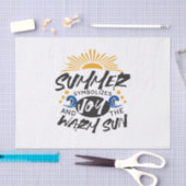 Joyful Summer Bliss - Warme Zon Quote Tissuepapier (Craft)