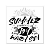 Joyful Summer Bliss - Warme Zon Quote Zelfinktende Stempel (Design)